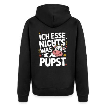 Végétarien Végétalien Bien-être animal Droits des animaux Veggie - Veste à capuche bio Premium Unisexe - noir - Dos - Nico (187cm)