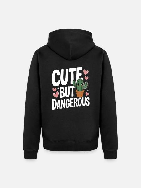Cactus Cacti Desert Plant - Unisex Premium Organic Zip Hoodie - black