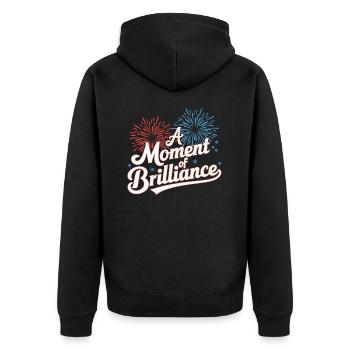 Pyrotechnics Fireworks Pyrotechnics - Unisex Premium Organic Zip Hoodie - black - Back - Nico (187cm)