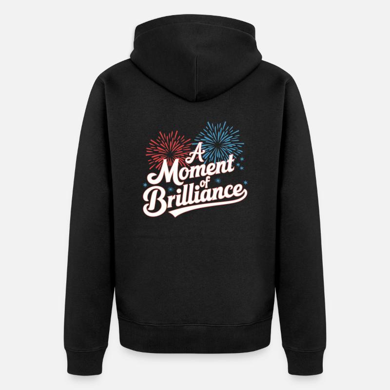 Pyrotechnie Feux d’artifice Pyrotechnie - Veste à capuche bio Premium Unisexe - noir