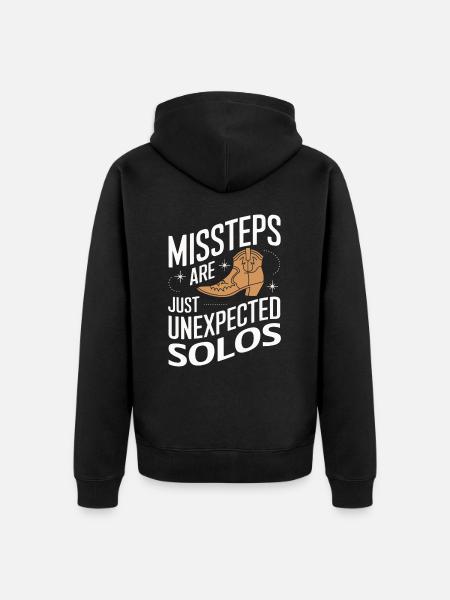 Line Dancing Dancing Dancers - Unisex Premium Organic Zip Hoodie - black
