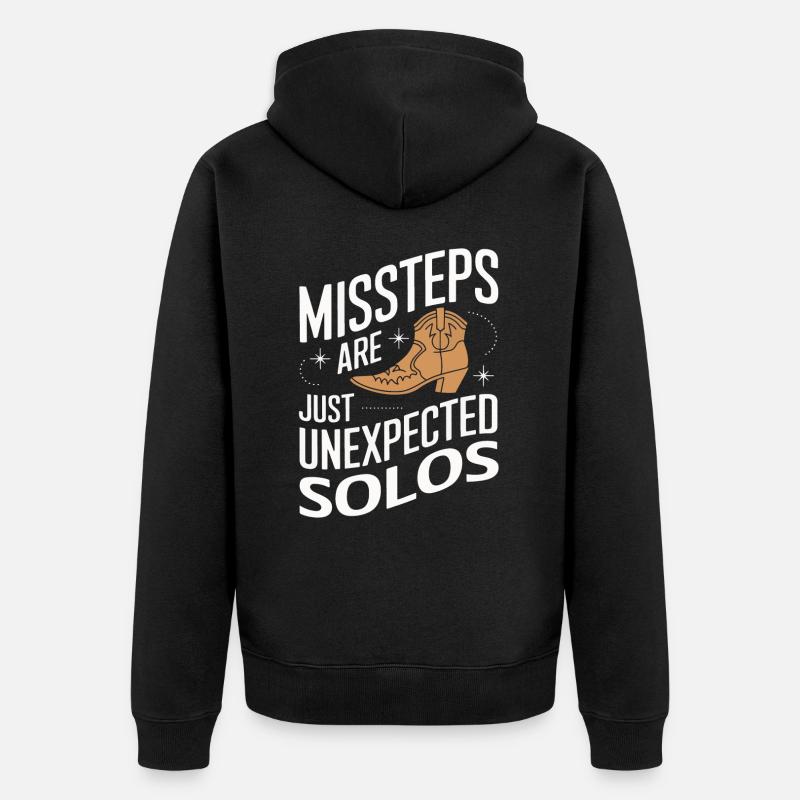 Danse en ligne Danseurs - Veste à capuche bio Premium Unisexe - noir