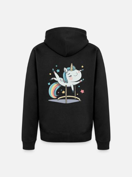 Magical Balance - Unisex Premium Organic Zip Hoodie - black