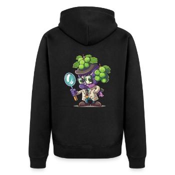 Résoudre des mystères juteux - Veste à capuche bio Premium Unisexe - noir - Dos - Nico (187cm)