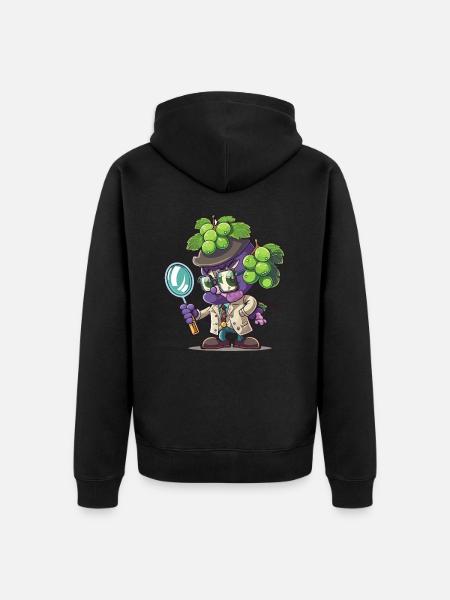 Solving juicy mysteries - Unisex Premium Organic Zip Hoodie - black