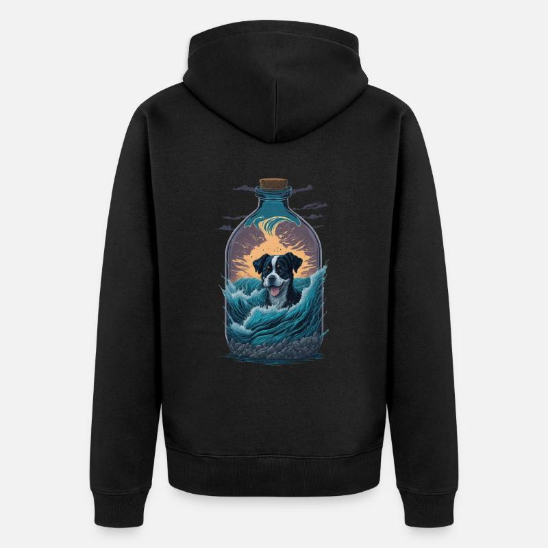 Entlebucher Bouvier - Veste à capuche bio Premium Unisexe - noir