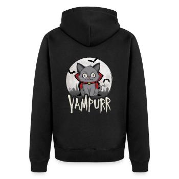 Vampurr - Veste à capuche bio Premium Unisexe - noir - Dos - Nico (187cm)