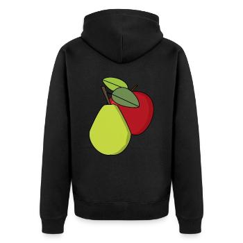 Fruit, Fruits, Gardener, Harvest, Summer, Fruit - Unisex Premium Organic Zip Hoodie - black - Back - Nico (187cm)