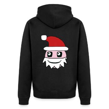 Père Noël Père Noël Père Noël Avent Noël - Veste à capuche bio Premium Unisexe - noir - Dos - Nico (187cm)