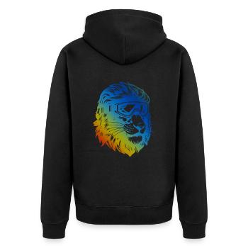 Lunettes de ski Lion Colorful - Veste à capuche bio Premium Unisexe - noir - Dos - Nico (187cm)