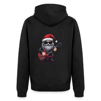 Père Noël Guitare Père Noël Musicien Concert - Veste à capuche bio Premium Unisexe - noir - Dos - Nico (187cm)