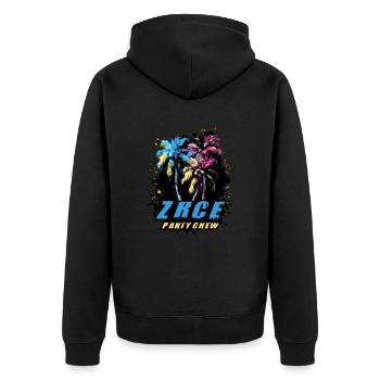 Zrce Party Crew Holiday Saying - Veste à capuche bio Premium Unisexe - noir - Dos - Nico (187cm)
