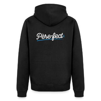 Je Suis Père-fect - Veste à capuche bio Premium Unisexe - noir - Dos - Nico (187cm)