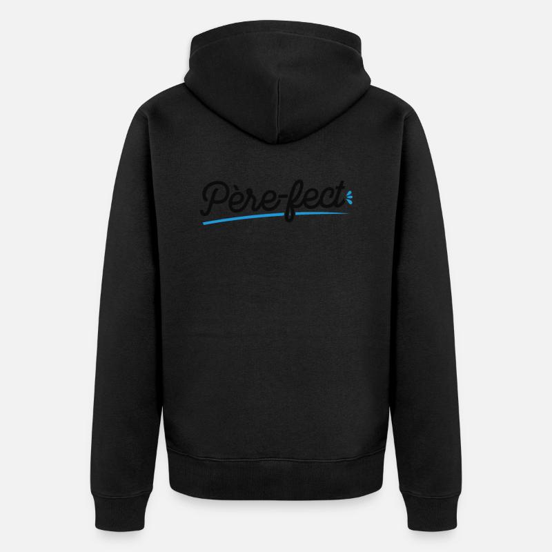 Je Suis Père-fect - Veste à capuche bio Premium Unisexe - noir
