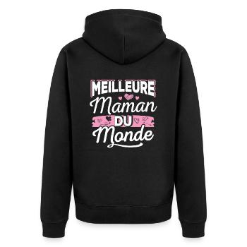 Meilleure Maman Du Monde - Veste à capuche bio Premium Unisexe - noir - Dos - Nico (187cm)