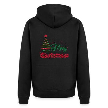 Poussière d’étoiles de Noël - Veste à capuche bio Premium Unisexe - noir - Dos - Nico (187cm)