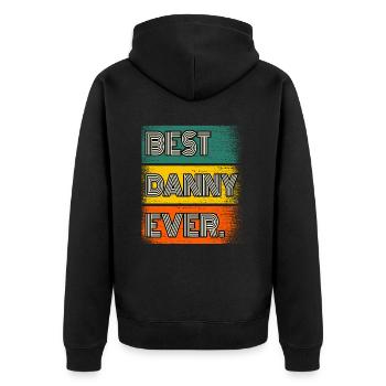 Danny Nom Cadeau Citation Drôle - Veste à capuche bio Premium Unisexe - noir - Dos - Nico (187cm)