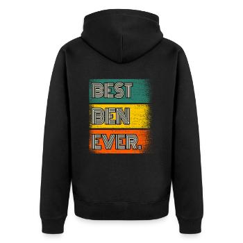 Ben Nom Cadeau Citation Drôle - Veste à capuche bio Premium Unisexe - noir - Dos - Nico (187cm)
