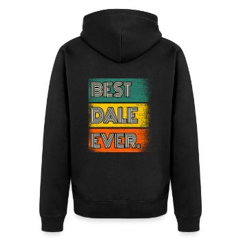 Dale Nom Cadeau Citation Drôle - Veste à capuche bio Premium Unisexe - noir - Dos - Nico (187cm)