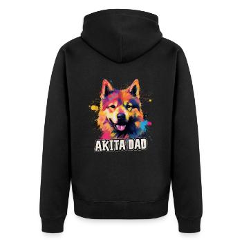 Akita Dog Cadeau Dire - Veste à capuche bio Premium Unisexe - noir - Dos - Nico (187cm)