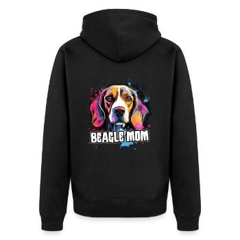 Beagle Dog Cadeau Dire - Veste à capuche bio Premium Unisexe - noir - Dos - Nico (187cm)