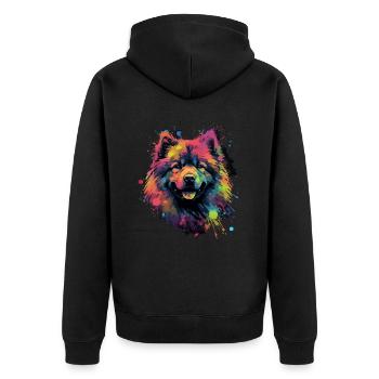 Eurasier Dog Gift Saying - Veste à capuche bio Premium Unisexe - noir - Dos - Nico (187cm)