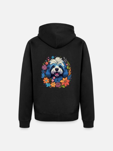 Havanese Dog Gift - Unisex Premium Organic Zip Hoodie - black