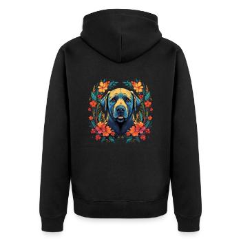 Cadeau de chien Kangal - Veste à capuche bio Premium Unisexe - noir - Dos - Nico (187cm)