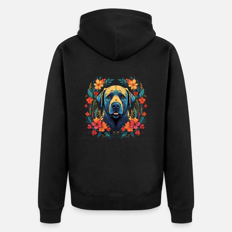 Cadeau de chien Kangal - Veste à capuche bio Premium Unisexe - noir