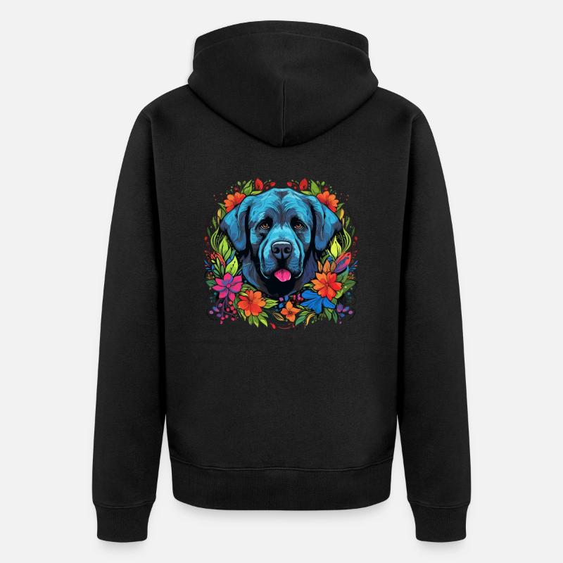 Cadeau de chien Kangal - Veste à capuche bio Premium Unisexe - noir