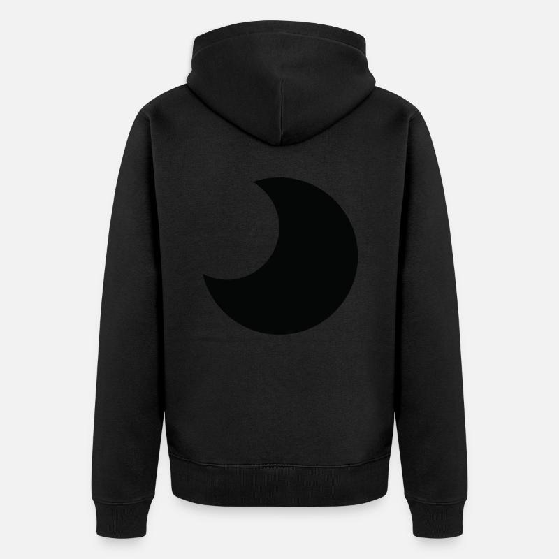 Lune Halloween - Veste à capuche bio Premium Unisexe - noir