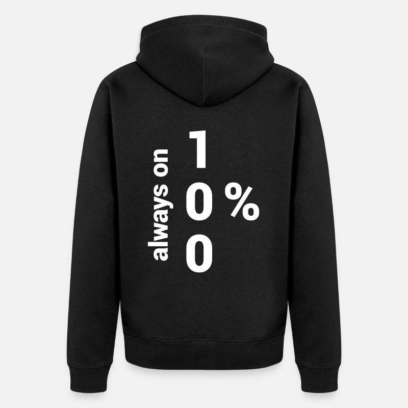 Zéro ou héros - Veste à capuche bio Premium Unisexe - noir