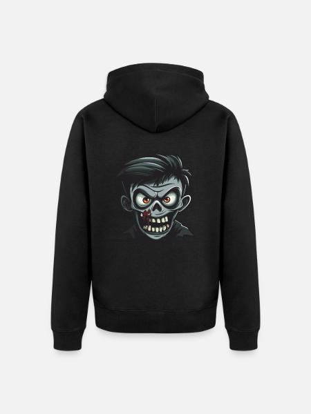 Zombie Halloween Comic - Unisex Premium Bio Zip Hoodie - Schwarz