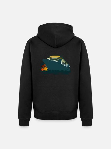 Cruise, Cruise Ship, Cruise - Unisex Premium Organic Zip Hoodie - black