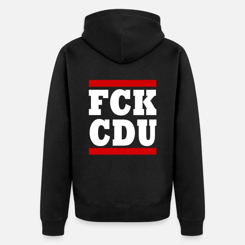 cdu - Veste à capuche bio Premium Unisexe - noir