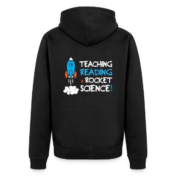 Enseigner la lecture est sorcier - Veste à capuche bio Premium Unisexe - noir - Dos - Nico (187cm)