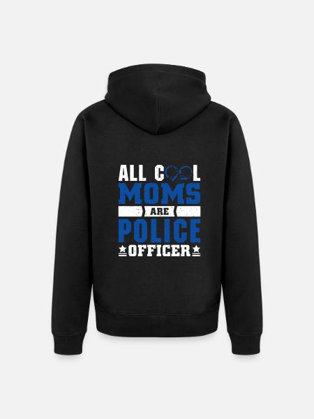 Polizei Polizist Polizeibeamte - Unisex Premium Bio Zip Hoodie - Schwarz