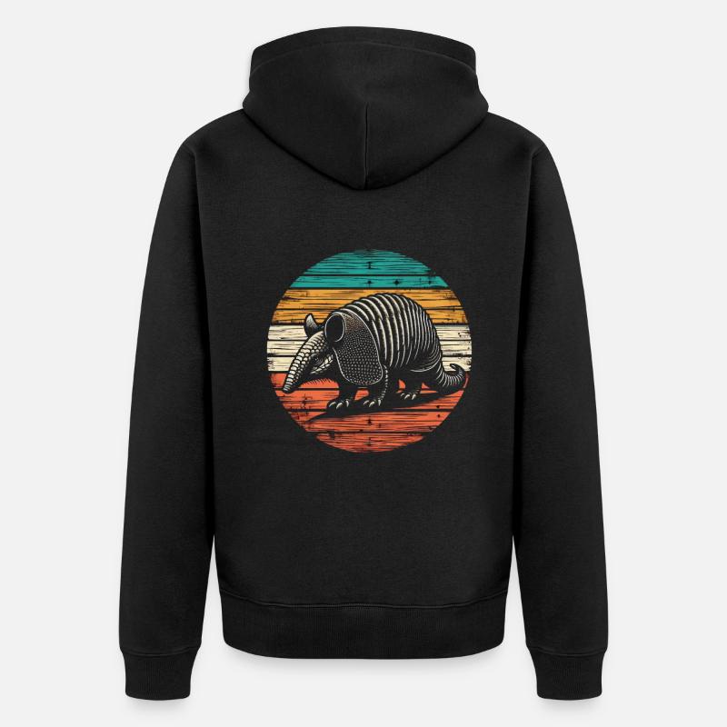 Armadillo Gürteltier - Veste à capuche bio Premium Unisexe - noir