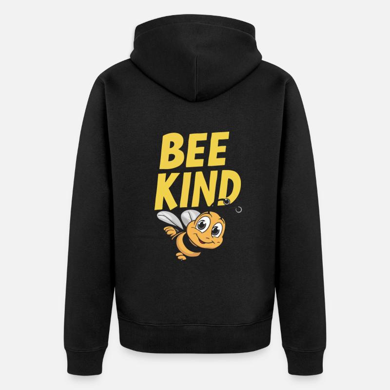 Abeille Enfant Abeille - Veste à capuche bio Premium Unisexe - noir