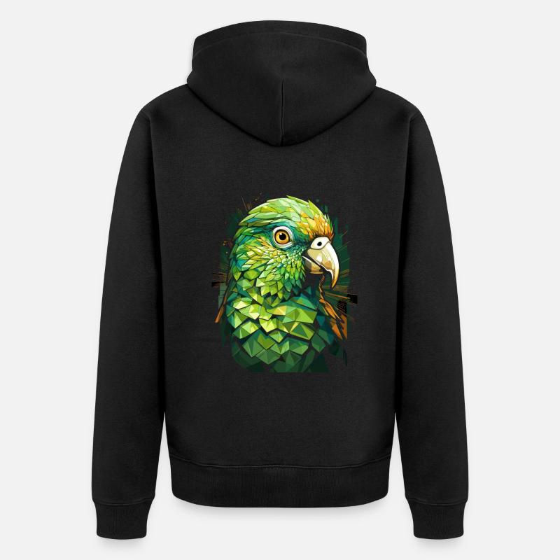 Perruche perruche - Veste à capuche bio Premium Unisexe - noir
