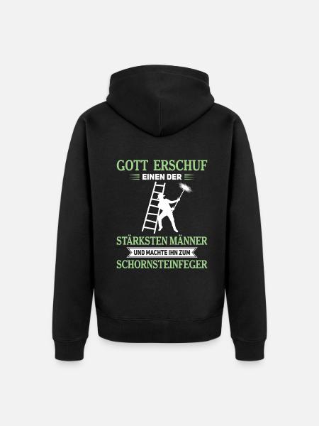 Schornsteinfeger Herren - Unisex Premium Bio Zip Hoodie - Schwarz