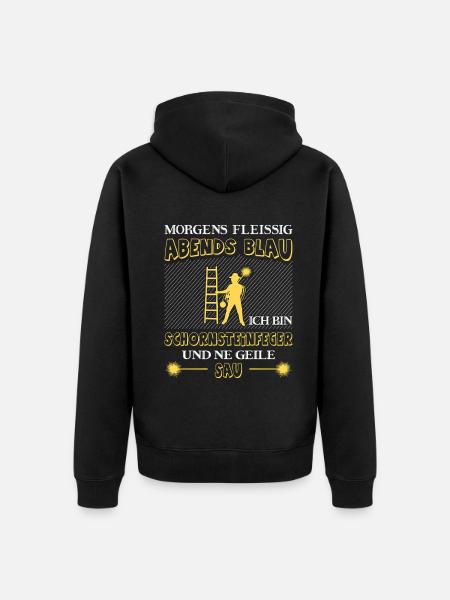 Schornsteinfeger Herren - Unisex Premium Bio Zip Hoodie - Schwarz