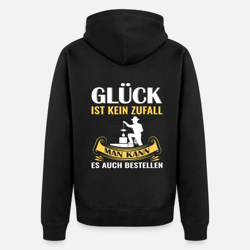 Schornsteinfeger Herren - Unisex Premium Bio Zip Hoodie - Schwarz