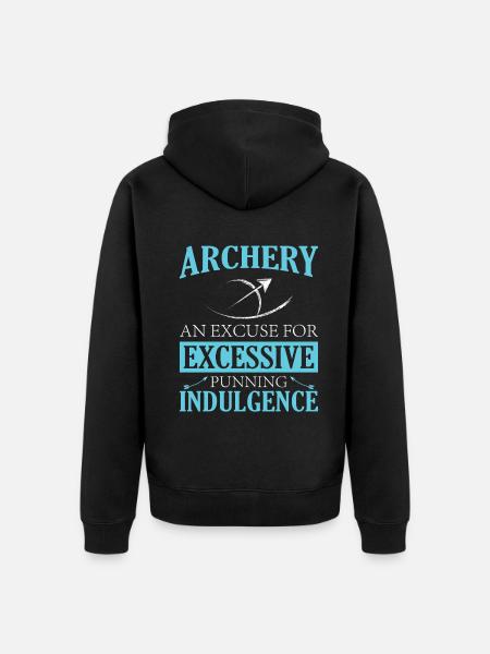 Bogenschießen Bogenschütze - Unisex Premium Bio Zip Hoodie - Schwarz