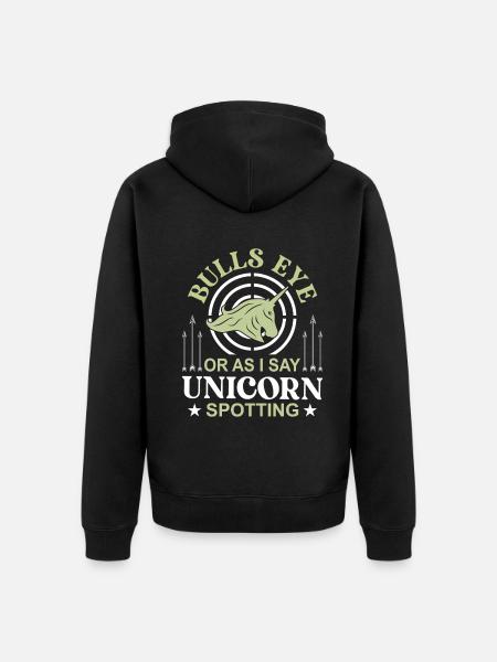 Bogenschießen Bogenschütze - Unisex Premium Bio Zip Hoodie - Schwarz