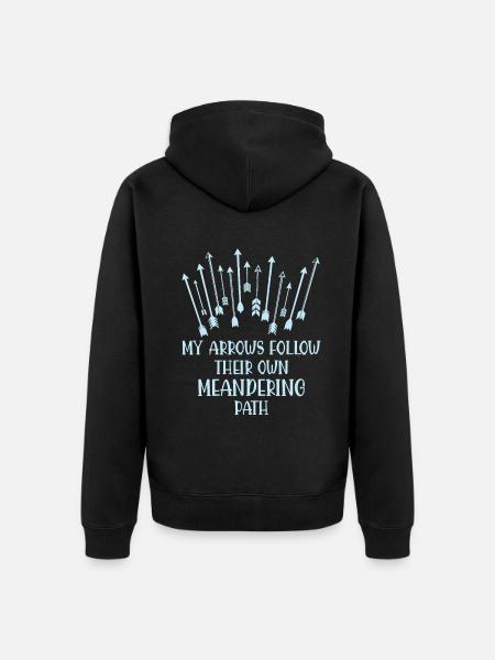 Bogenschießen Bogenschütze - Unisex Premium Bio Zip Hoodie - Schwarz