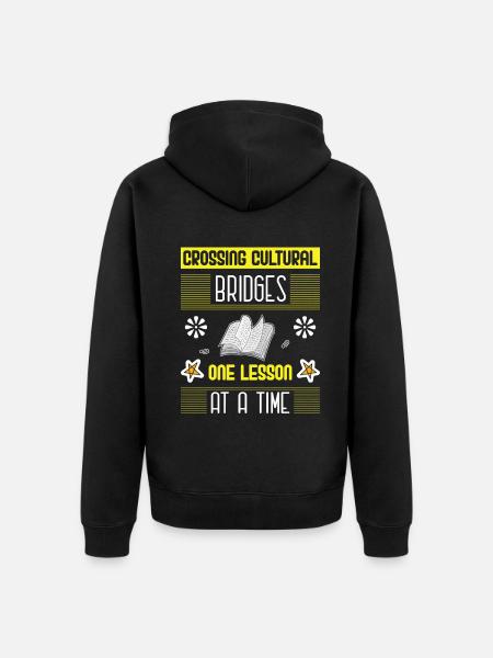 ESL-Lehrer ESL Unterricht - Unisex Premium Bio Zip Hoodie - Schwarz
