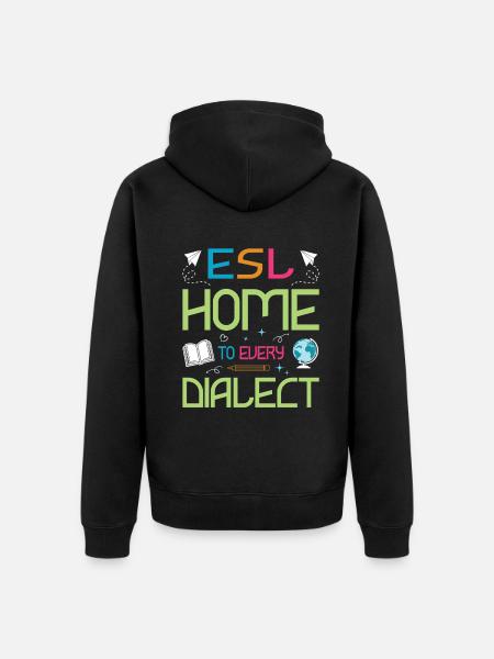 ESL-Lehrer ESL Unterricht - Unisex Premium Bio Zip Hoodie - Schwarz