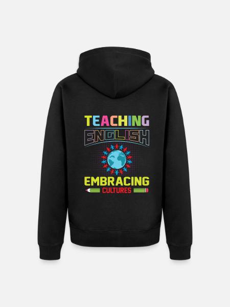 ESL-Lehrer ESL Unterricht - Unisex Premium Bio Zip Hoodie - Schwarz