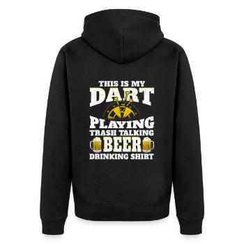 Jeu de fléchettes Jeu de fléchettes Sport Darter - Veste à capuche bio Premium Unisexe - noir - Dos - Nico (187cm)
